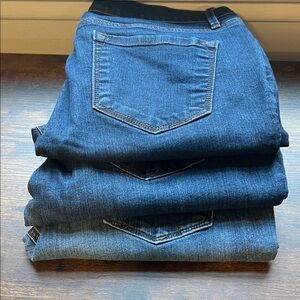 3 pair of Loft modern skinny jeans